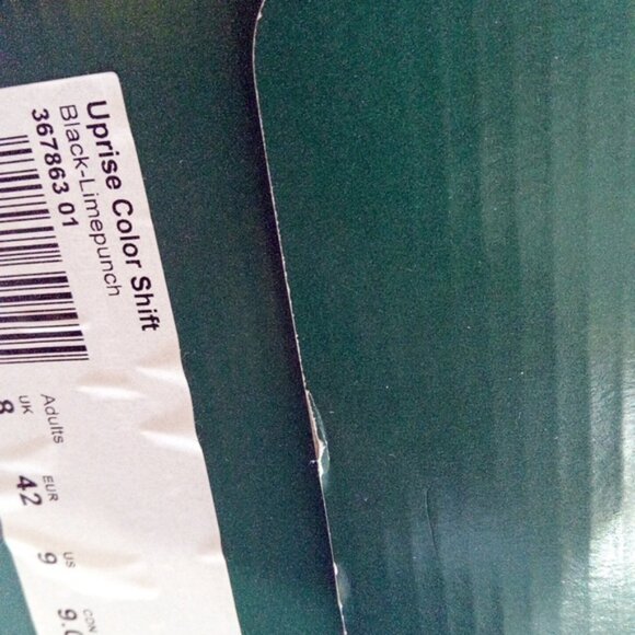 Puma Uprise Color Shift Black Lime-punch Lace Up Sneakers Men's Size US 9 EUR 42 - Picture 12 of 13